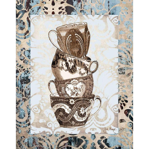 Tippy II Gold Ornate Wood Framed Art Print with Double Matting by Meyer, Jill