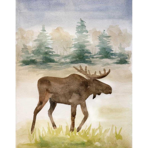 Wildlife II White Modern Wood Framed Art Print by Ferry, Margaret