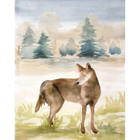 Wildlife III White Modern Wood Framed Art Print by Ferry, Margaret