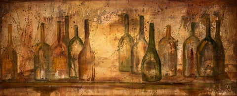 Giallo Brunastro White Modern Wood Framed Art Print with Double Matting by Monahan, Jodi