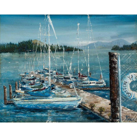 Dayton Sails Gold Ornate Wood Framed Art Print with Double Matting by Monahan, Jodi