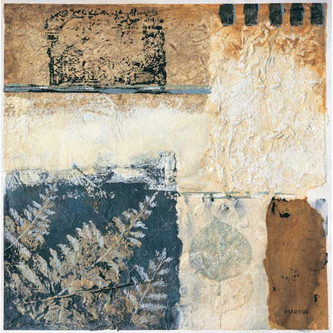 Segment I White Modern Wood Framed Art Print by Martin, Cheryl