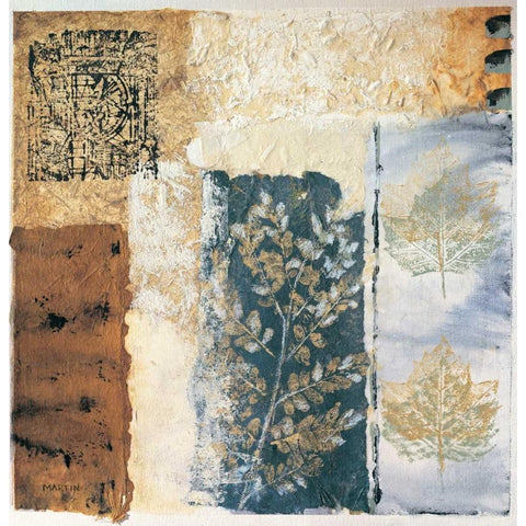 Segment II White Modern Wood Framed Art Print by Martin, Cheryl