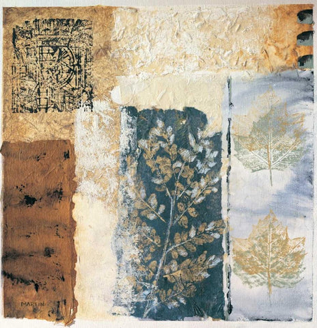 Segment II Black Ornate Wood Framed Art Print with Double Matting by Martin, Cheryl