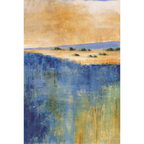 In the Distance I Black Modern Wood Framed Art Print with Double Matting by Martin, Cheryl