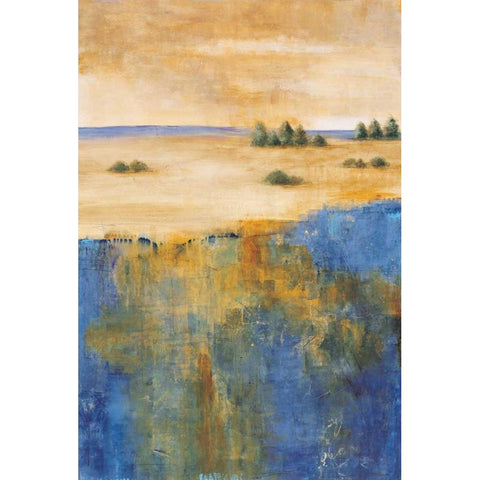 In the Distance II White Modern Wood Framed Art Print by Martin, Cheryl