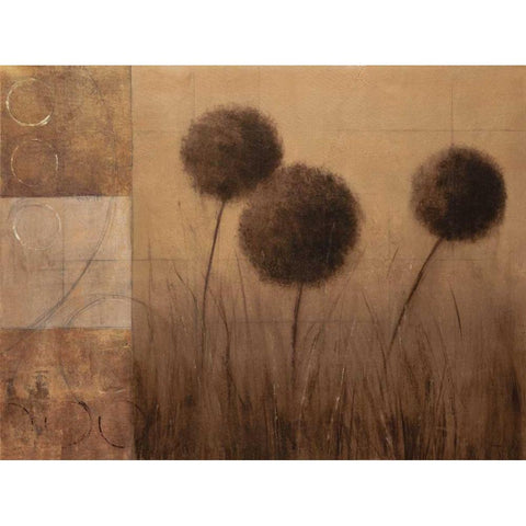 Subtle Ground I Gold Ornate Wood Framed Art Print with Double Matting by Martin, Cheryl