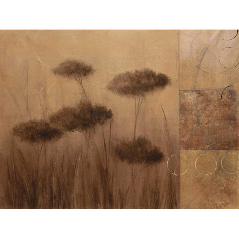 Subtle Ground II Gold Ornate Wood Framed Art Print with Double Matting by Martin, Cheryl