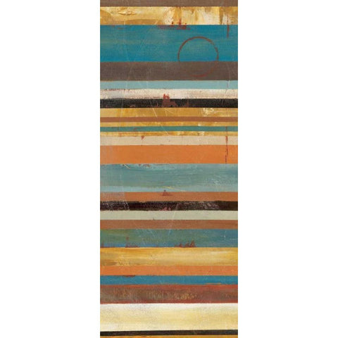 Stripes Panel II White Modern Wood Framed Art Print by Martin, Cheryl