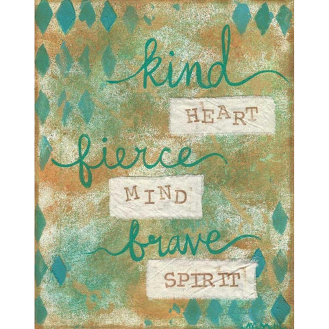 Kind Heart Gold Ornate Wood Framed Art Print with Double Matting by Martin, Monica