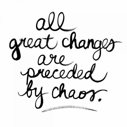 Great Changes White Modern Wood Framed Art Print by Martin, Monica