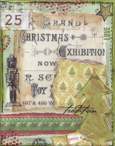 Holiday Tradition White Modern Wood Framed Art Print with Double Matting by Martin, Monica