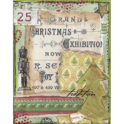 Holiday Tradition Black Modern Wood Framed Art Print by Martin, Monica