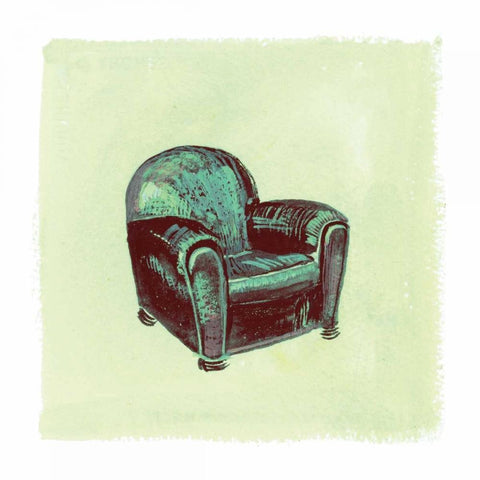 Frau Chair II White Modern Wood Framed Art Print by Nicholas, Debbie