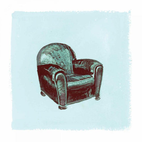Frau Chair IV Black Modern Wood Framed Art Print with Double Matting by Nicholas, Debbie