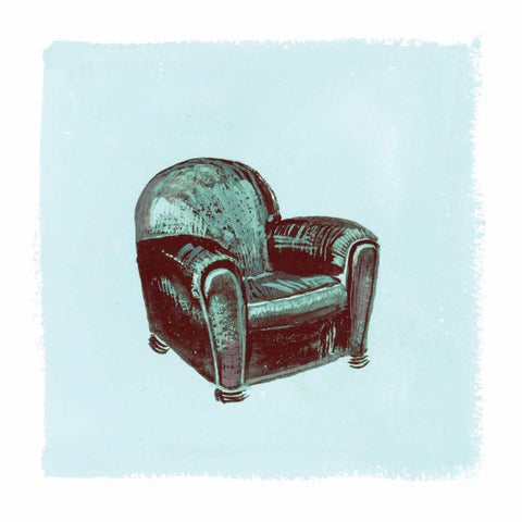 Frau Chair IV White Modern Wood Framed Art Print with Double Matting by Nicholas, Debbie