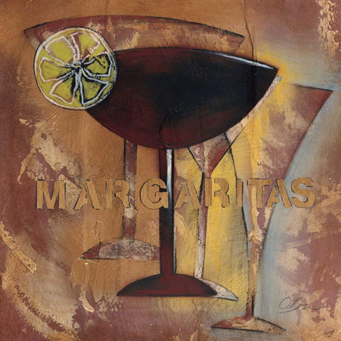 Time for Cocktails III Black Modern Wood Framed Art Print with Double Matting by Osborne, Susan