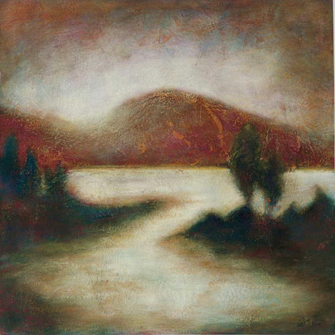 Ocean Light I White Modern Wood Framed Art Print with Double Matting by Osborne, Susan