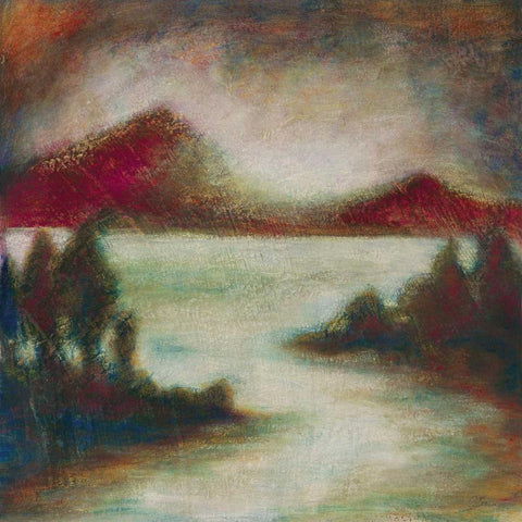 Ocean Light II Black Modern Wood Framed Art Print by Osborne, Susan