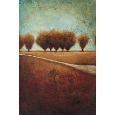 Abstract Landscape I Black Modern Wood Framed Art Print by Osborne, Susan