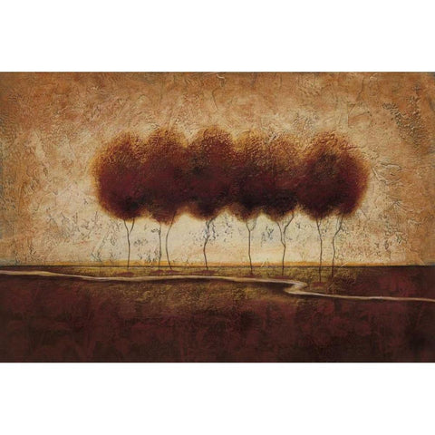 Abstract Landscape IV White Modern Wood Framed Art Print by Osborne, Susan