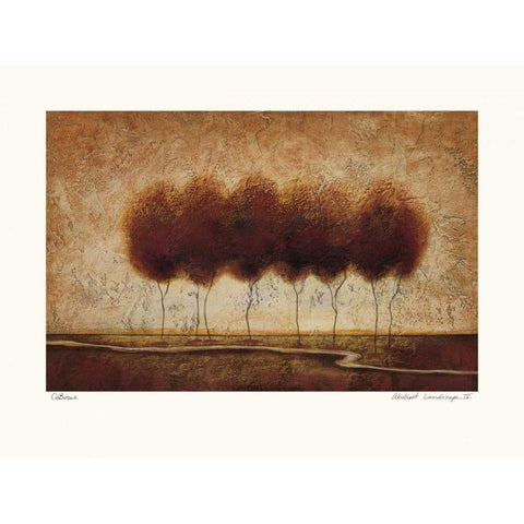Abstract Landscape IV Black Modern Wood Framed Art Print by Osborne, Susan