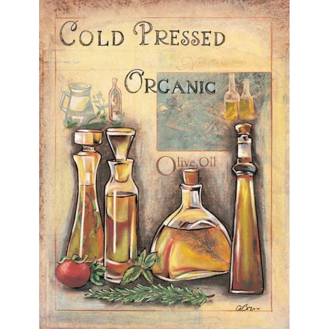 Olive Oil II Gold Ornate Wood Framed Art Print with Double Matting by Osborne, Susan