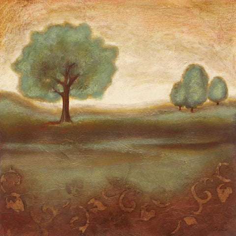 Summer Glow I White Modern Wood Framed Art Print with Double Matting by Osborne, Susan