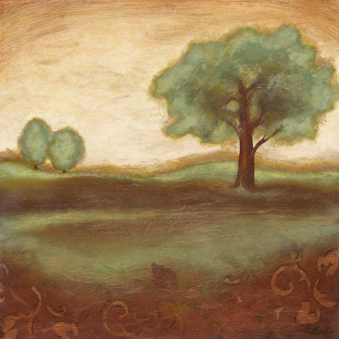 Summer Glow II Black Ornate Wood Framed Art Print with Double Matting by Osborne, Susan