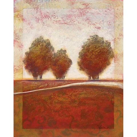 Morning Mist Rising I White Modern Wood Framed Art Print by Osborne, Susan