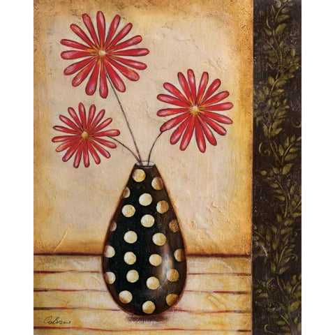 Playful II Black Modern Wood Framed Art Print with Double Matting by Osborne, Susan