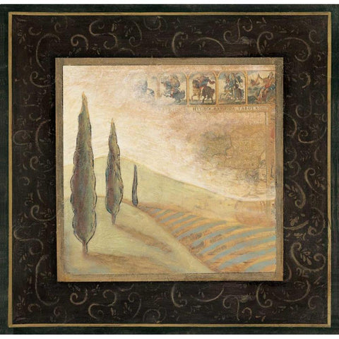 Natures Spirit I Gold Ornate Wood Framed Art Print with Double Matting by Osborne, Susan