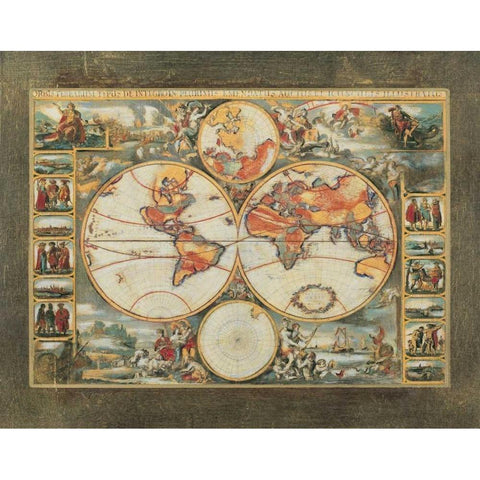 Old World View II Gold Ornate Wood Framed Art Print with Double Matting by Osborne, Susan