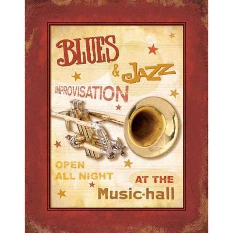 New Orleans Jazz IV White Modern Wood Framed Art Print by Pela Design