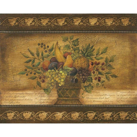 Old World Abundance II Gold Ornate Wood Framed Art Print with Double Matting by Poloson, Kimberly