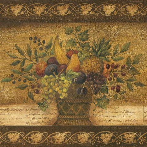 Abundance I Black Ornate Wood Framed Art Print with Double Matting by Poloson, Kimberly