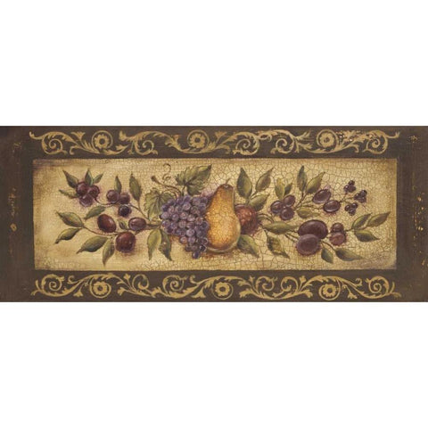 Opulent Garland I Gold Ornate Wood Framed Art Print with Double Matting by Poloson, Kimberly