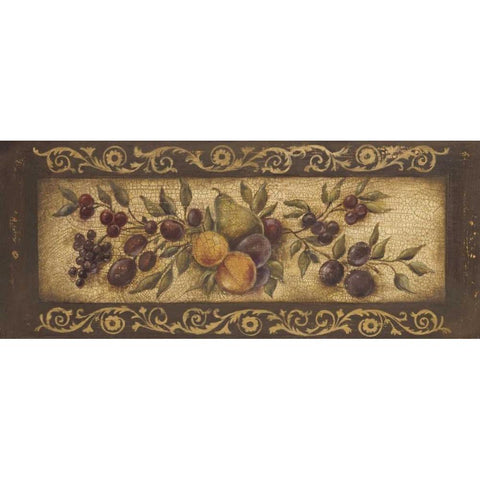 Opulent Garland II Gold Ornate Wood Framed Art Print with Double Matting by Poloson, Kimberly