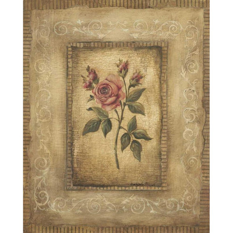 Grand Savin Rose Gold Ornate Wood Framed Art Print with Double Matting by Poloson, Kimberly