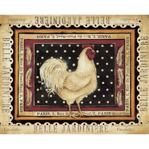 Jaunty Plumerie I Gold Ornate Wood Framed Art Print with Double Matting by Poloson, Kimberly