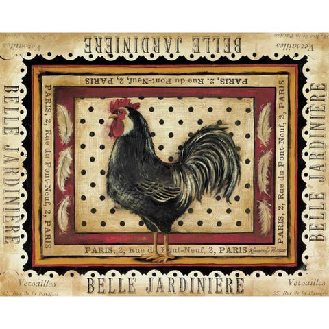 Jaunty Plumerie II Gold Ornate Wood Framed Art Print with Double Matting by Poloson, Kimberly