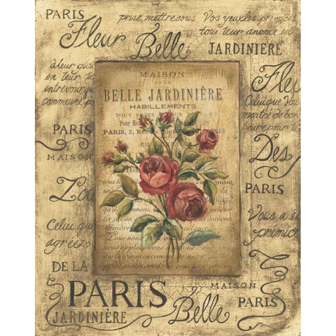 Bel Bouquet II White Modern Wood Framed Art Print by Poloson, Kimberly