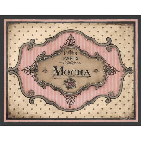 Mocha Gold Ornate Wood Framed Art Print with Double Matting by Poloson, Kimberly