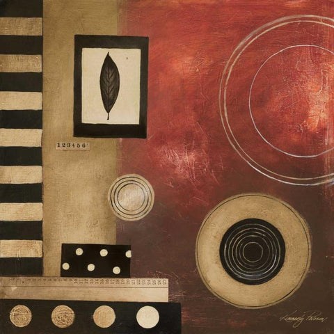 Radius I Black Modern Wood Framed Art Print by Poloson, Kimberly