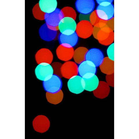 Bokeh Colors II White Modern Wood Framed Art Print by Burkhart, Monika