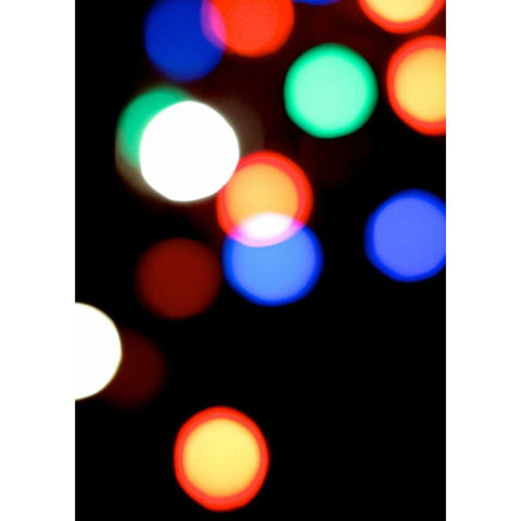 Bokeh Colors IV Gold Ornate Wood Framed Art Print with Double Matting by Burkhart, Monika