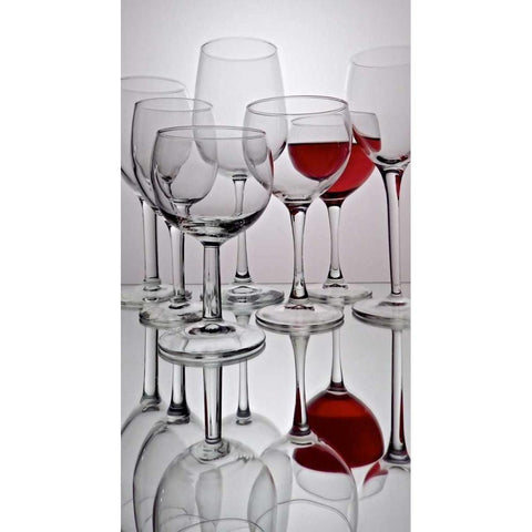 Glass Reflections III Gold Ornate Wood Framed Art Print with Double Matting by Burkhart, Monika