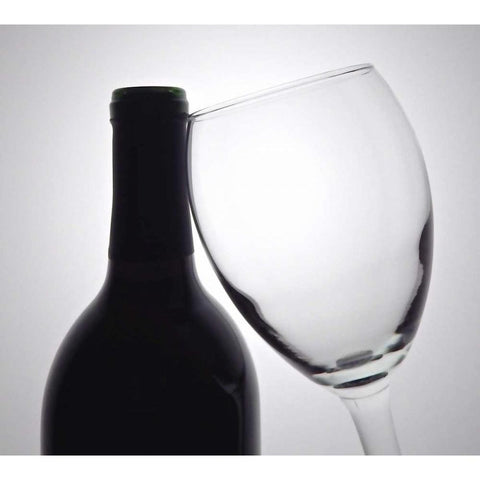 Wine Curves I Black Modern Wood Framed Art Print by Burkhart, Monika