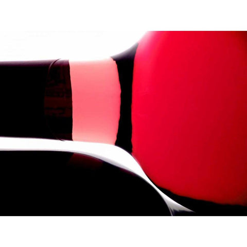 Wine Curves VIII Black Modern Wood Framed Art Print with Double Matting by Burkhart, Monika