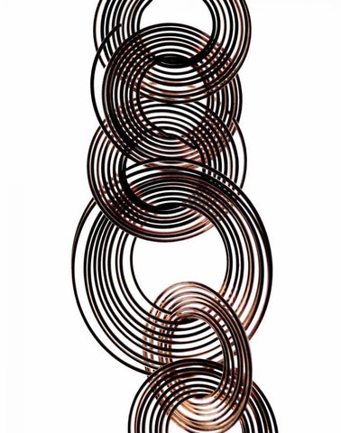 Intertwined I Black Ornate Wood Framed Art Print with Double Matting by Burkhart, Monika